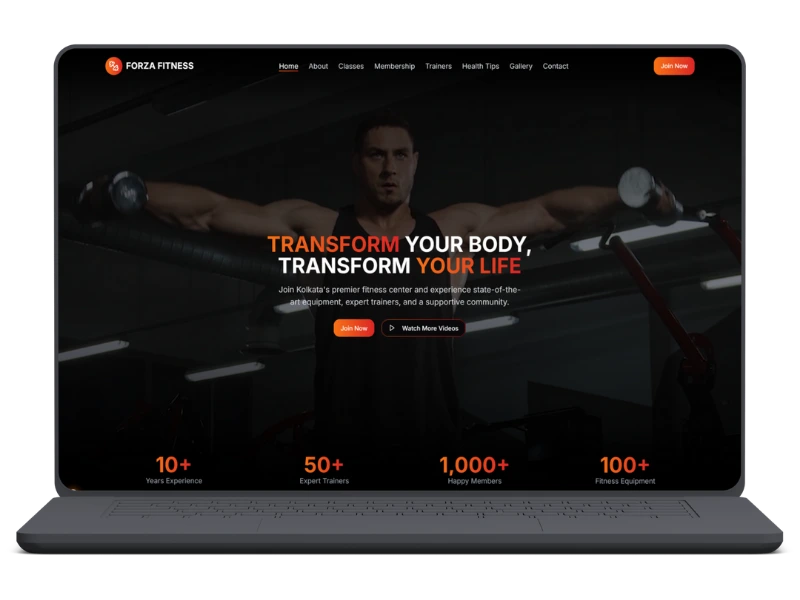 Forza Fitness Gym Website