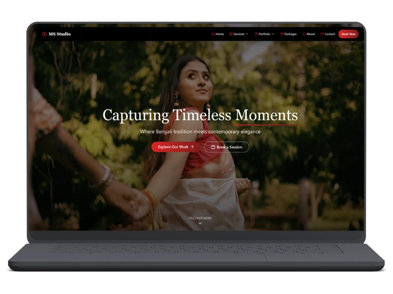 MS Studio Photography Website